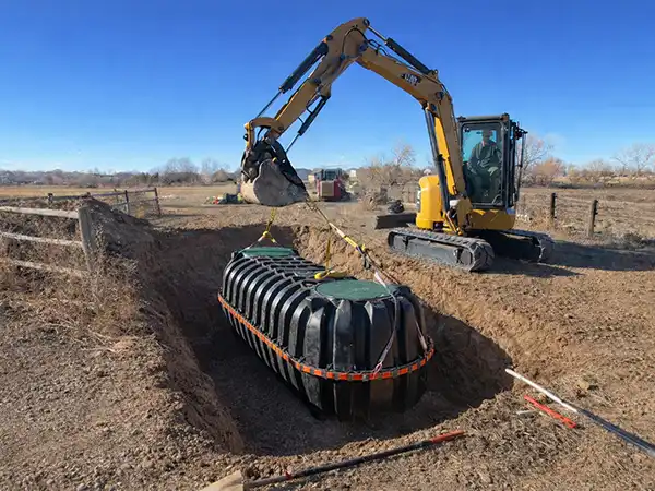 step 2 - septic system installation work